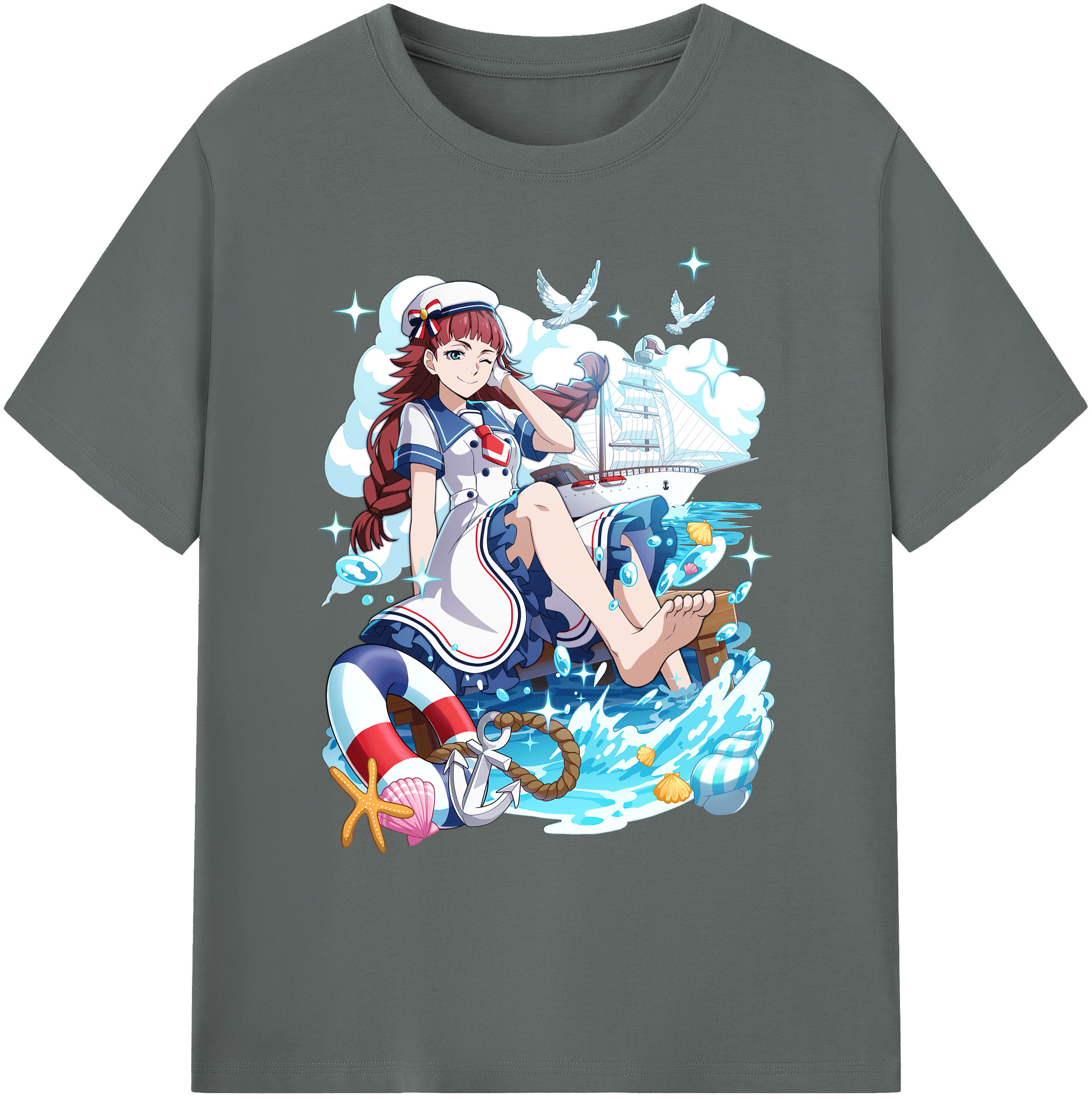 （画像用） 文豪ストレイドッグス Bungo Stray Dogs 綿100％ メンズ半袖Tシャツ｜肌触りやわらか＆通気性